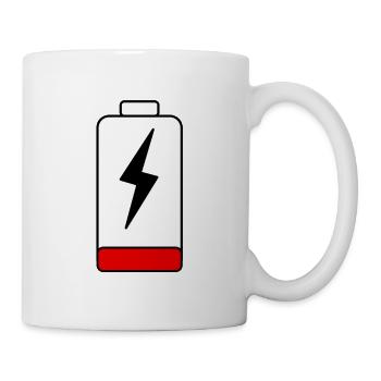 Batteries empty - Mug - white - Right