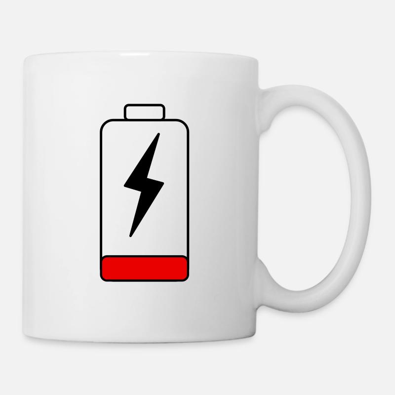 Batteries empty - Mug - white