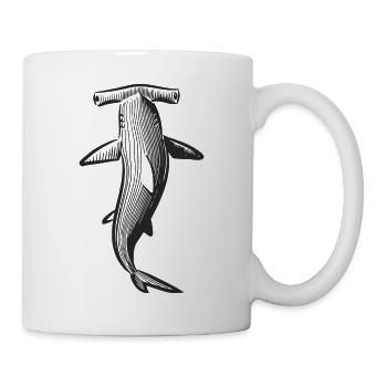Hammerhead shark design - Mug - white - Right