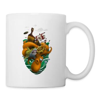 Octopus Heart (2) - Mug - white - Right