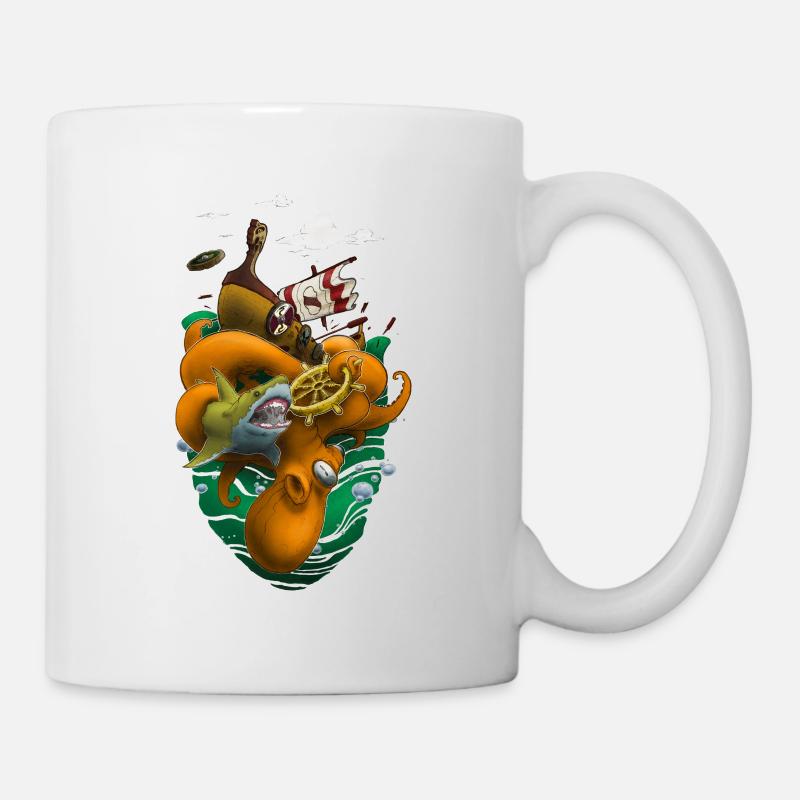 Coeur de poulpe (2) - Mug blanc - blanc