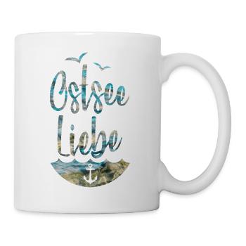 OSTSEE LIEBE KIND HEIMAT - Tasse - Weiß - Rechts
