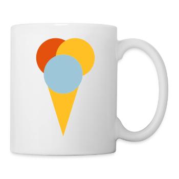 Crème glacée - Mug blanc - blanc - Droite