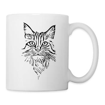 Cat - vector - Mug - white - Right