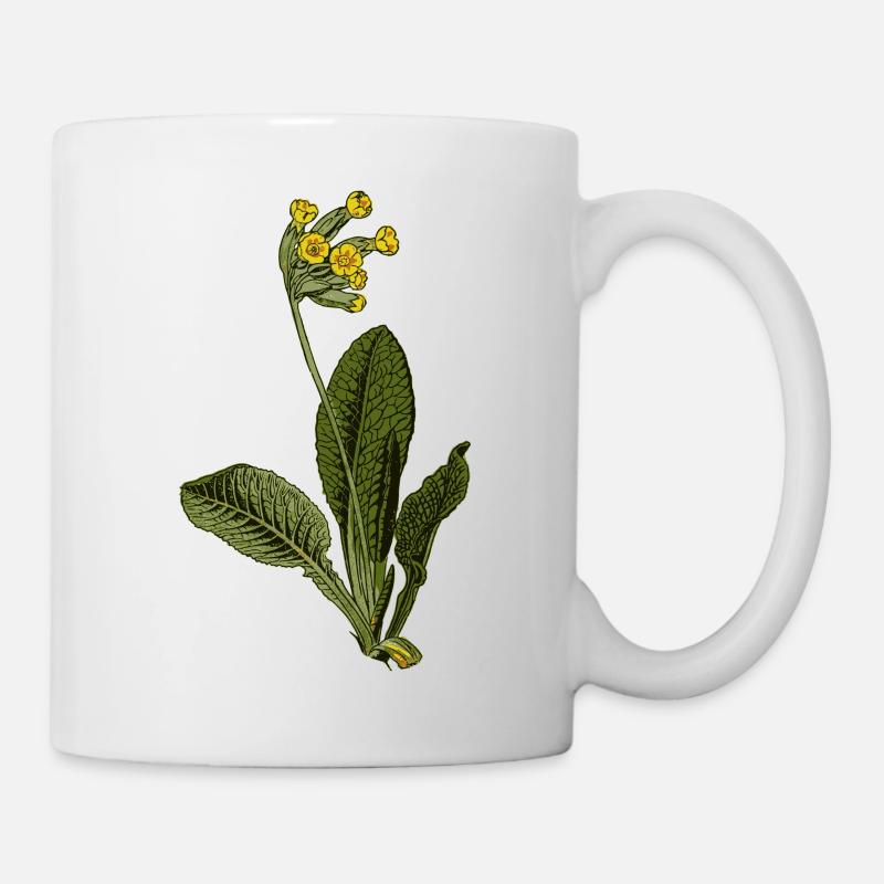 Primevère (Primula veris) - Mug blanc - blanc