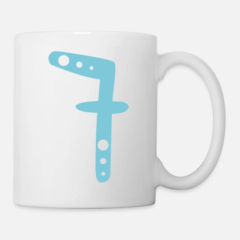 Nummer 7 - Tasse - Weiß
