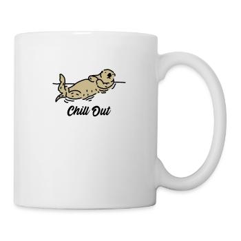 Chill Out Otter Cadeau - Mug blanc - blanc - Droite
