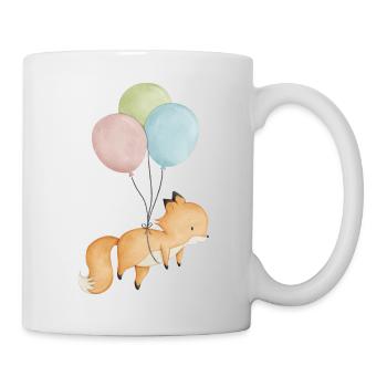 Ballon de renard bébé - Mug blanc - blanc - Droite