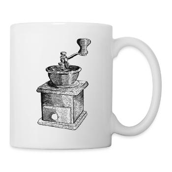 Coffee grinder design - Mug - white - Right
