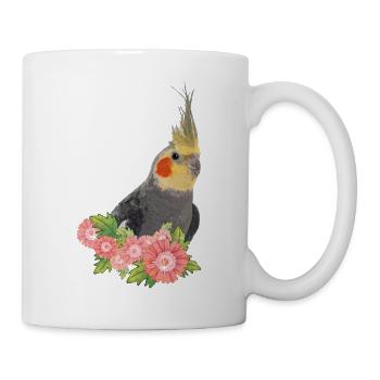 Nymphenkakadu - Tasse - Weiß - Rechts