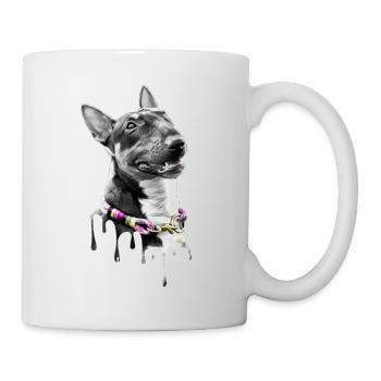 Miniatur Bullterrier Art - Tasse - Weiß - Rechts