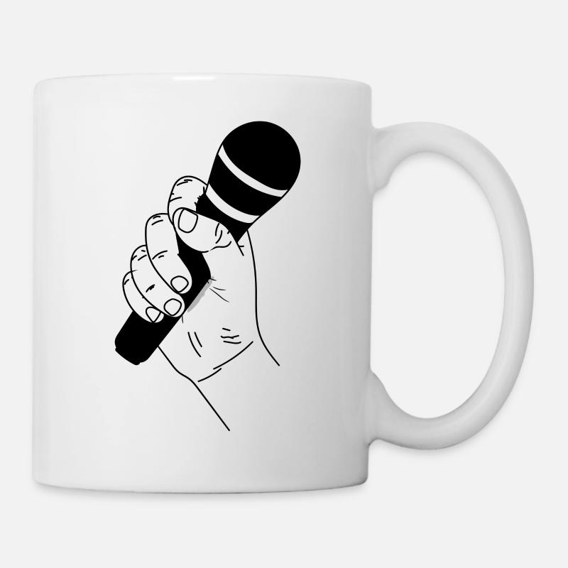 Mikrofon - Tasse - Weiß