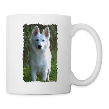 weißer Engel - Tasse - Weiß - Rechts