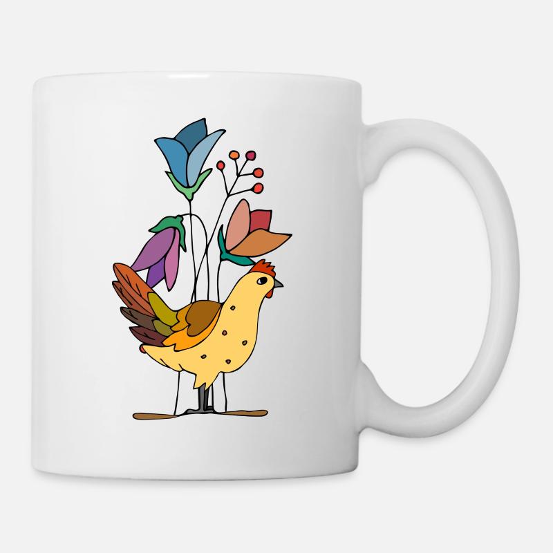 Poule - Mug blanc - blanc