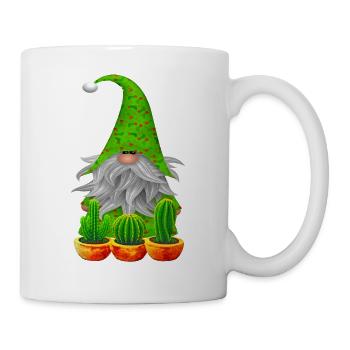 Gnome Jardin Cactus - Mug blanc - blanc - Droite