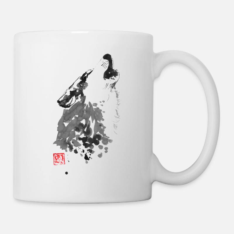 Wolf - Tasse - Weiß