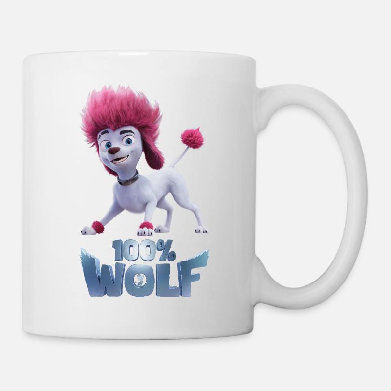 100% Wolf Freddy ludique - Mug blanc - blanc