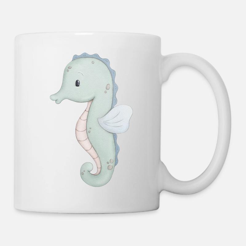 Seepferd - Tasse - Weiß