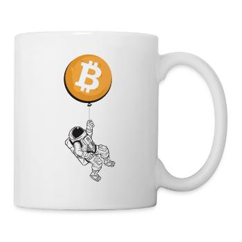 Astronaut Bitcoin - Tasse - Weiß - Rechts