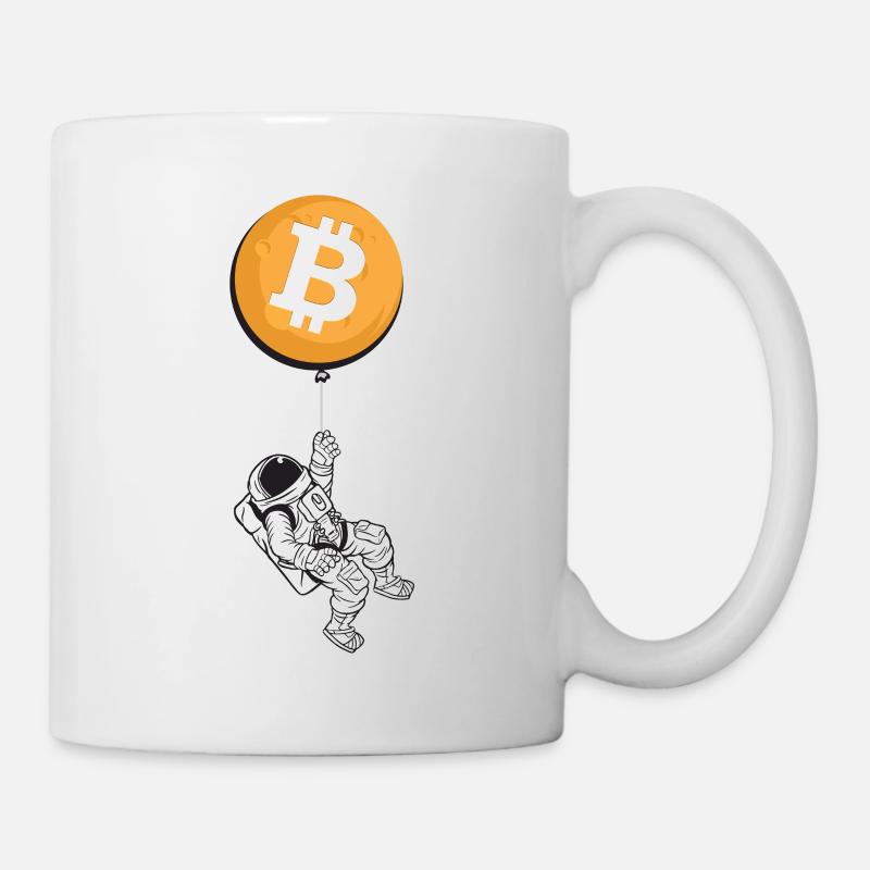Astronaut Bitcoin - Tasse - Weiß