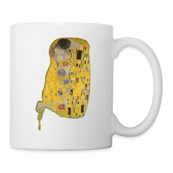 Gustav Klimt The Kiss | The Kiss - Mug - white - Right