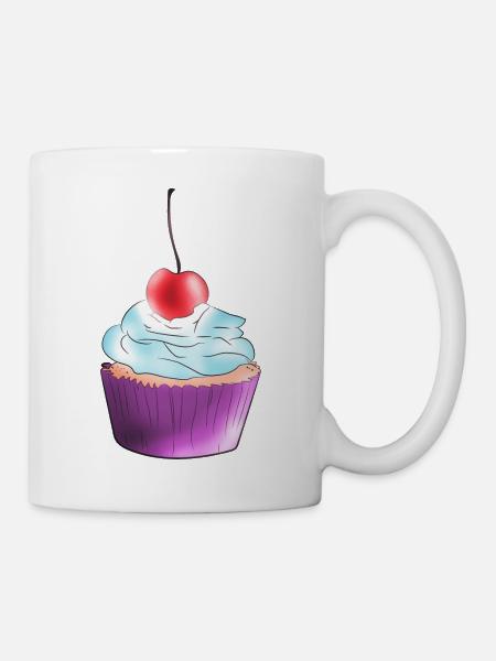 Cupcake - Tasse - Weiß