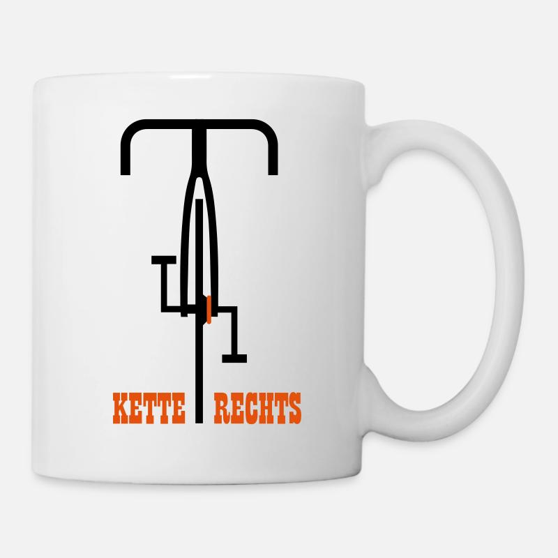 Kette rechts - Tasse - Weiß