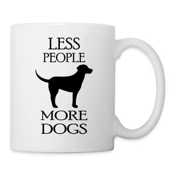 Chien chien - Mug blanc - blanc - Droite