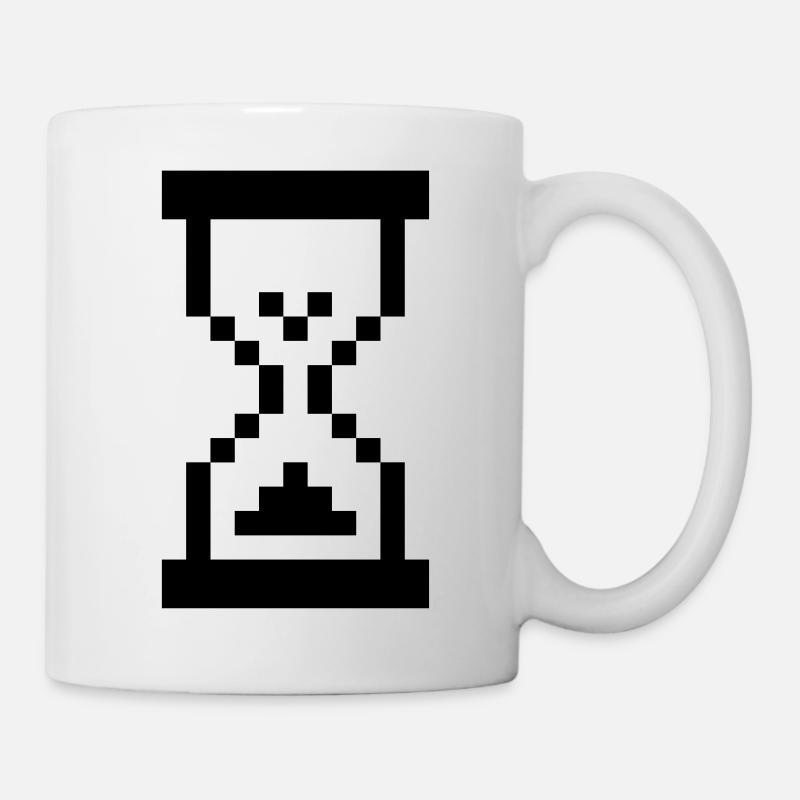 Computer Hourglass - Wait Concept - Mug - white