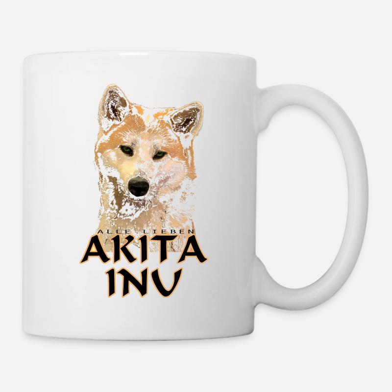 Akita Inu - Mug blanc - blanc