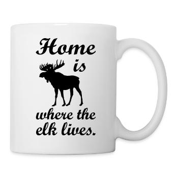 Elk Norden gift Scandinavian countries - Mug - white - Right