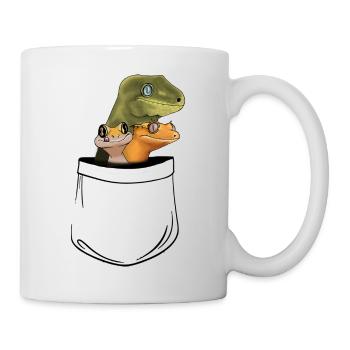 pocket geckos - Mug - white - Right