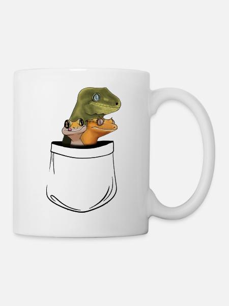 pocket geckos - Mug - white