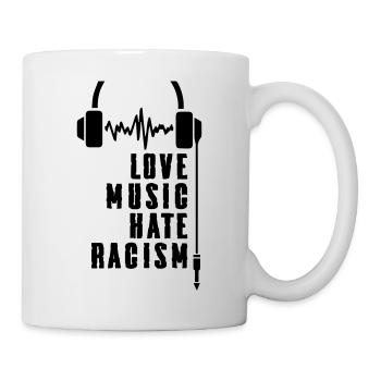 Love Music Hate Racism - Tasse - Weiß - Rechts
