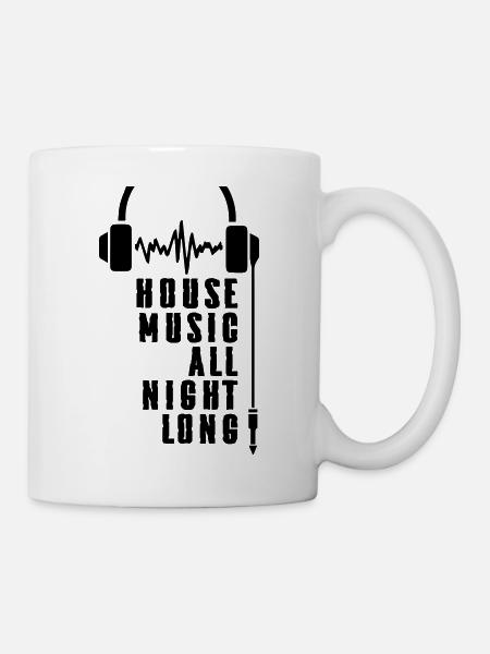House Music All Night Long DJ - Mug - white
