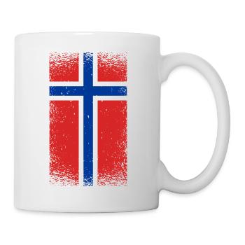 Norway Flag Scandinavia Norwegian Flag - Mug - white - Right