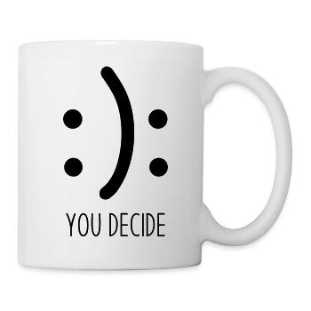 Tu décides - Mug blanc - blanc - Droite