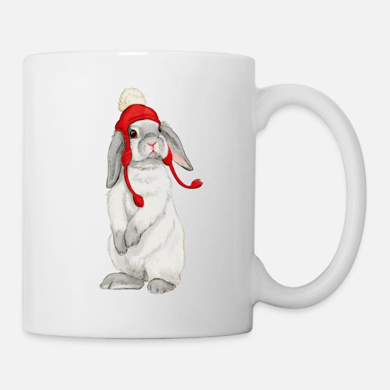Winter rabbit - Mug - white