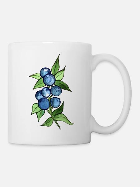 myrtilles - Mug blanc - blanc