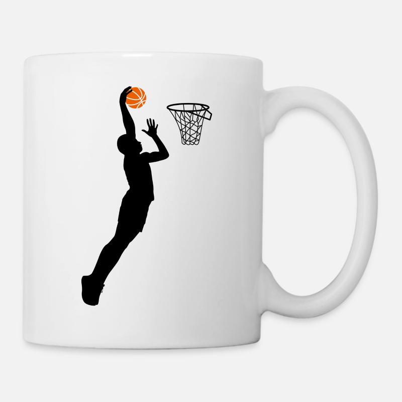 Basketteur joueur de basket- joueur de basket - Mug blanc - blanc