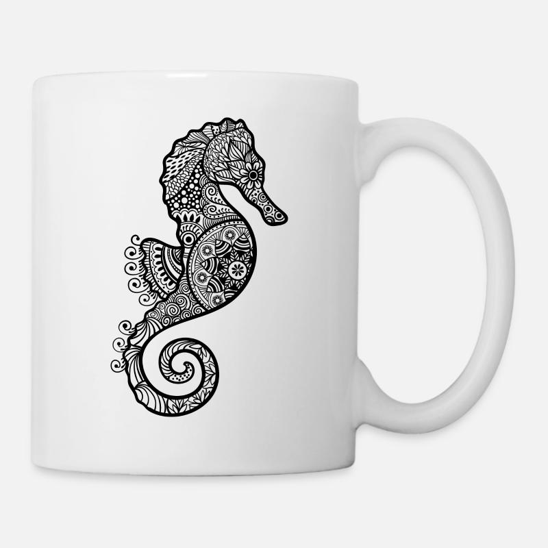Seepferdchen - Tasse - Weiß