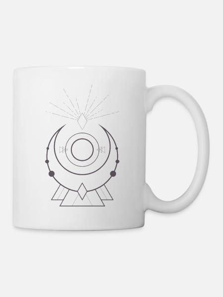 Heilige Geometrie - Tasse - Weiß