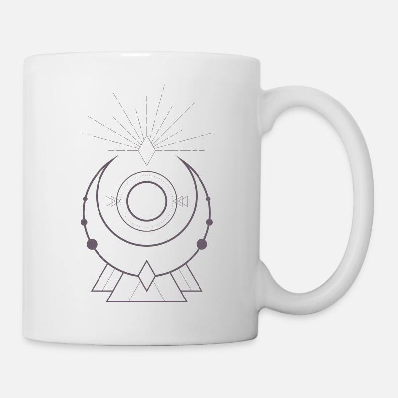 Heilige Geometrie - Tasse - Weiß
