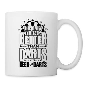 Beer and Darts - Mug blanc - blanc - Droite