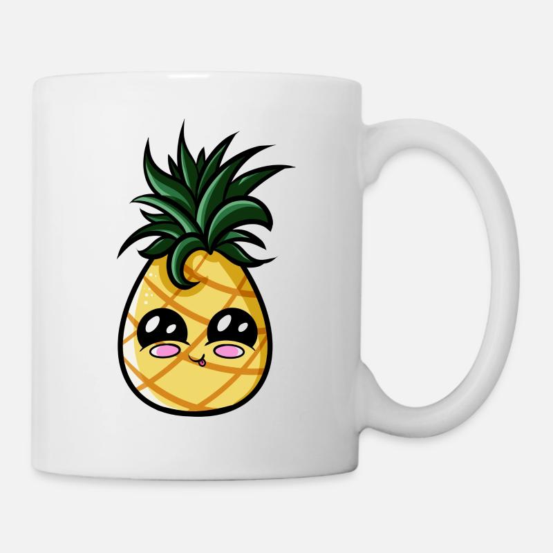Ananas Kawaii - Mug blanc - blanc