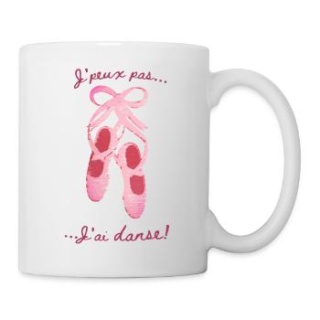 J'peux pas j'ai danse (rose) - Mug blanc - blanc - Droite