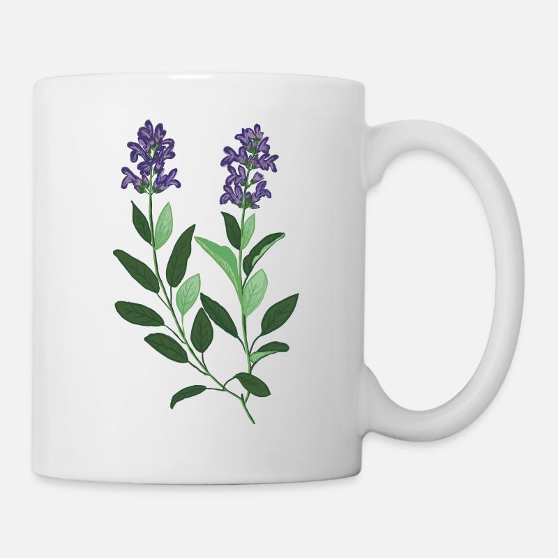 Sauge sauvage - Mug blanc - blanc
