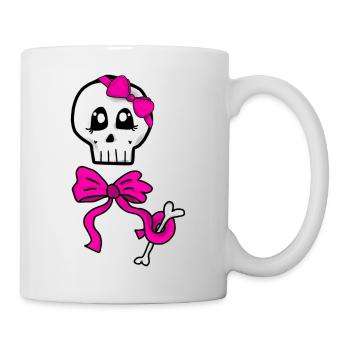 Female Skull - Mug blanc - blanc - Droite