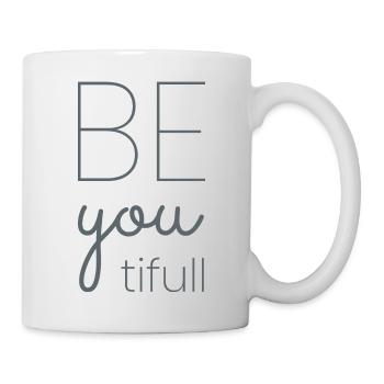 Be|you|tifull grey - Mug blanc - blanc - Droite