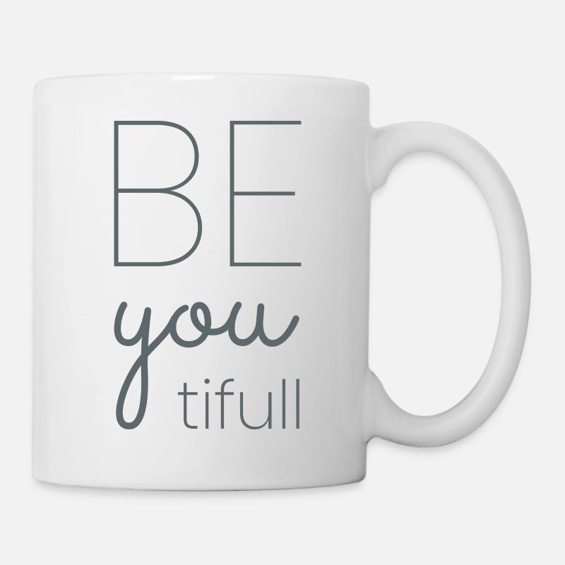 Be|you|tifull grey - Mug blanc - blanc
